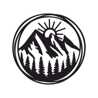 Sunrise Mountain Scene