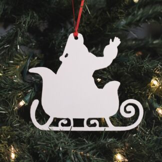 Santa Sleigh Ornament