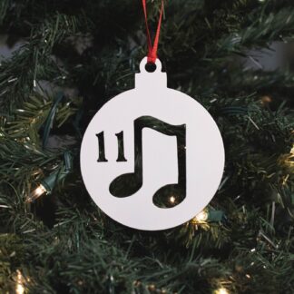 12 Days of Christmas - Day 11 Ornament - White
