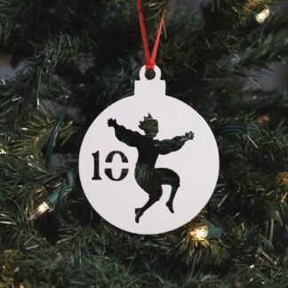 12 Days of Christmas - Day 10 Ornament - White