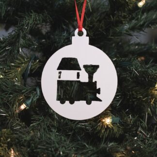 Round Train Ornament