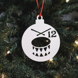 12 Days of Christmas - Day 12 Ornament - White