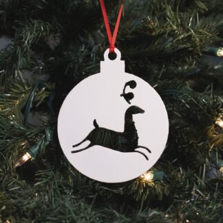 Round Reindeer Ornament