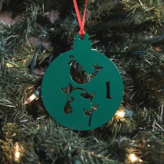12 Days of Christmas - Day 1 Ornament - Green