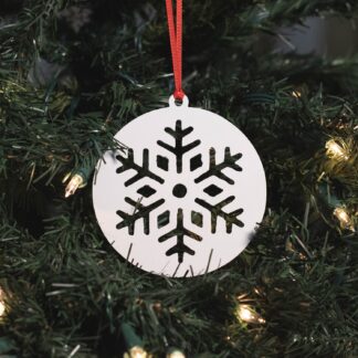 Round Decorative Snowflake Ornament