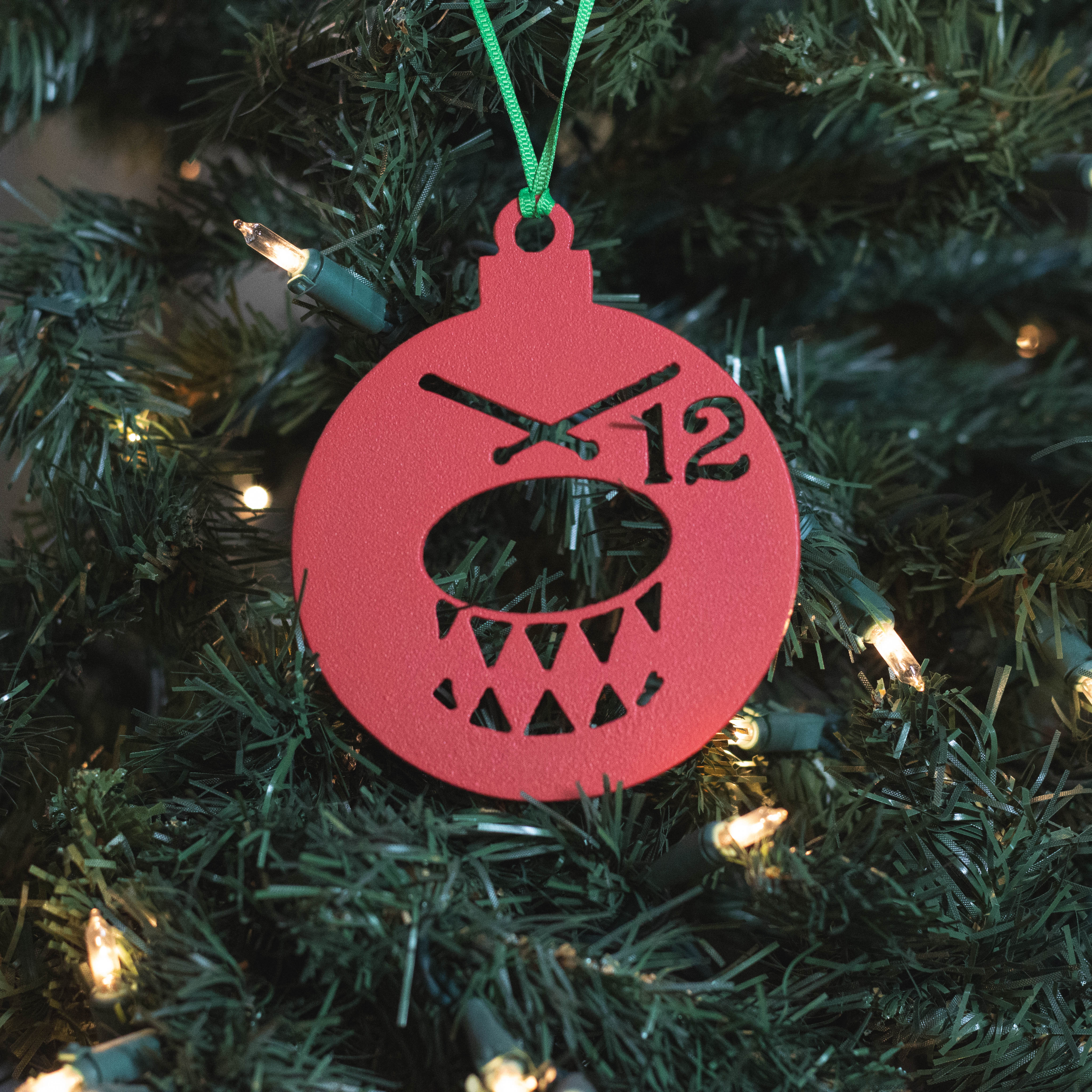 12 Days of Christmas - Day 12 Ornament - Red