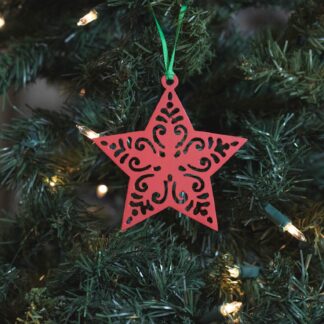 Decorative Star Ornament - Red