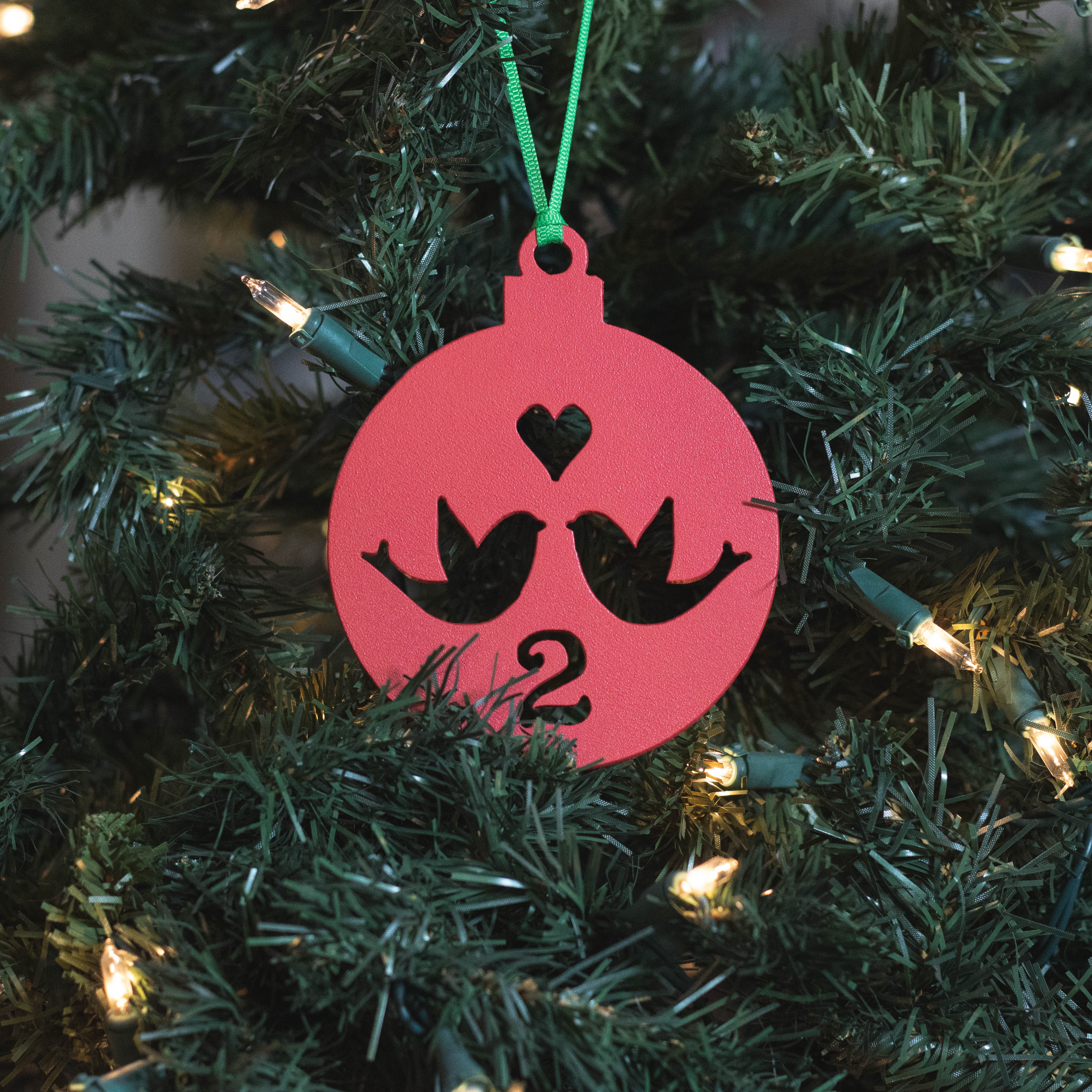 12 Days of Christmas - Day 2 Ornamnet - Red