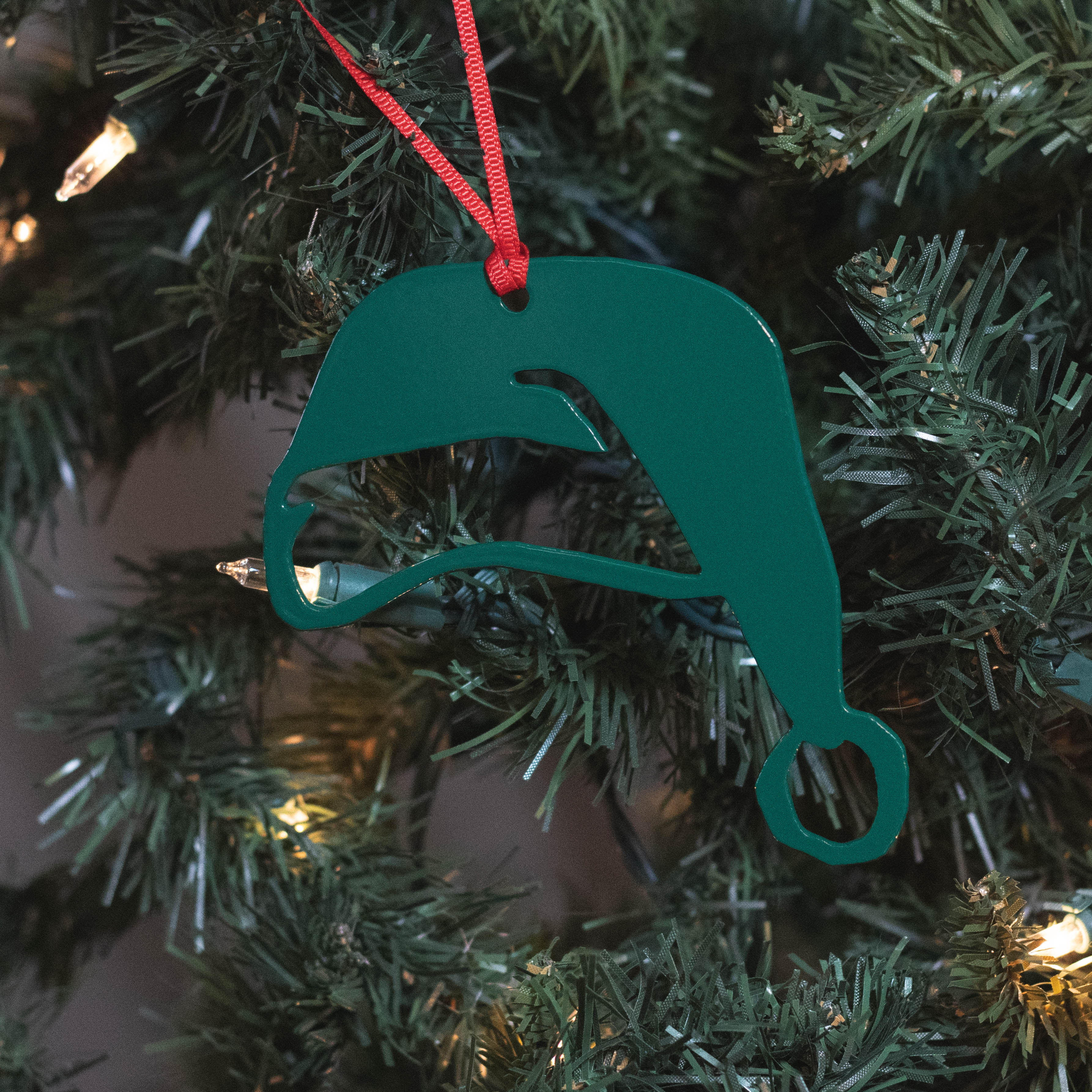 Santa Hat Ornament - Green