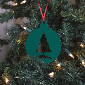 Round Christmas Tree Ornament