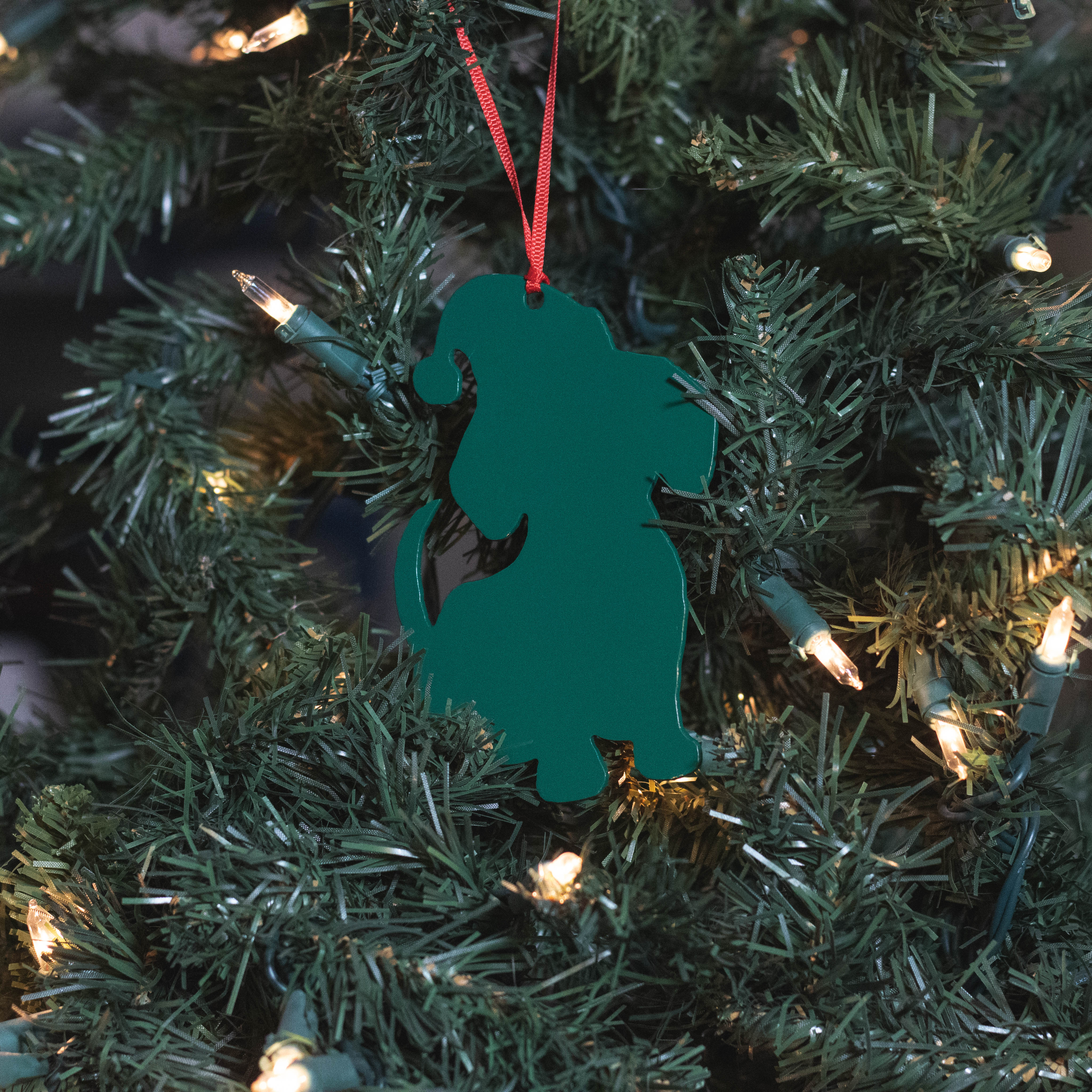 Christmas Dog Ornament - Green