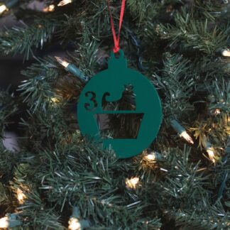 12 Days of Christmas - Day 3 Ornament - Green