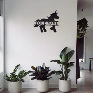 Unicorn Custom Name Sign