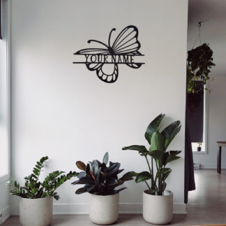 Butterfly Custom Name Sign