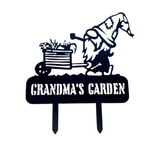 Grandmas Garden Gnome Sign