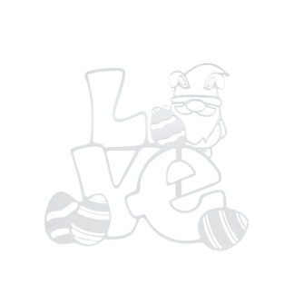 Easter Love Sign - White