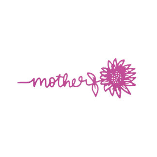 Mother Flower Sign - Pink