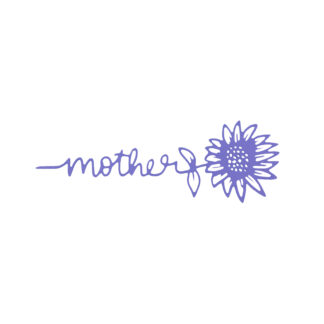 Mother Flower Sign - Purple