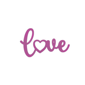 Valentines Day Love Sign - Pink