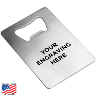 Custom Engravable Card Bottle Opener